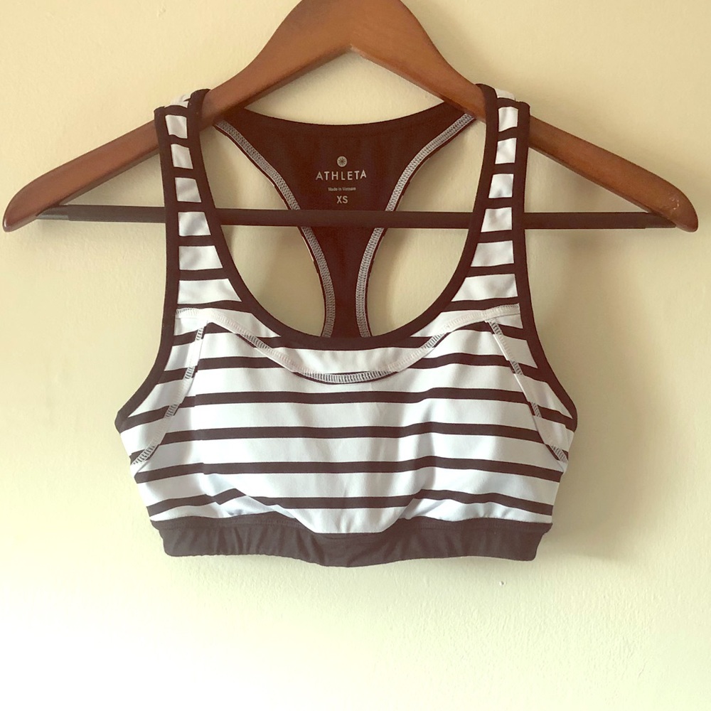 Athleta Stripe Sports Bra
